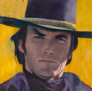 Photo of Clint Eastwood artwork