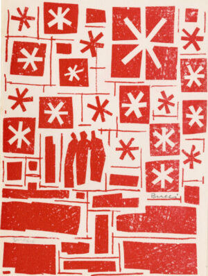 Photo of D79 Christmas card 1973 artwork