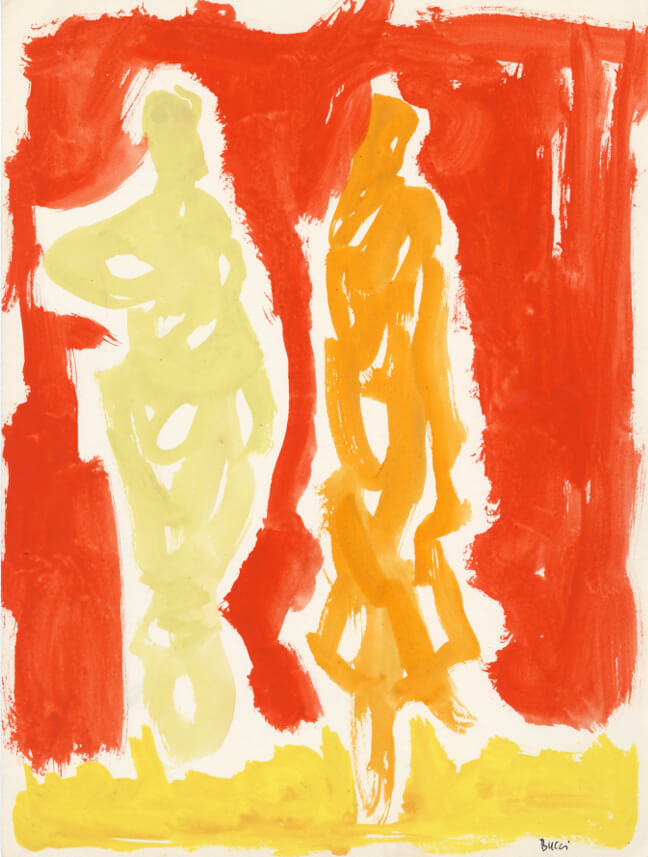 Image of Untitled (D156) Two Abstract Figures