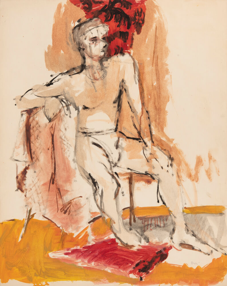 Image of Untitled (D173) Seated Figure  1951