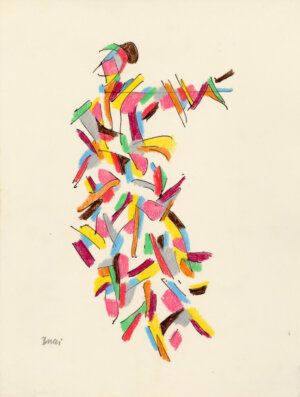 Photo of Untitled (D185) Abstract Fashion Figure  1985 artwork