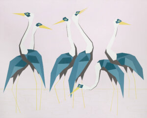 Photo of Cranes on Paradise River artwork