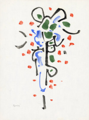 Photo of Untitled (D194) Abstract Figure 1988 artwork