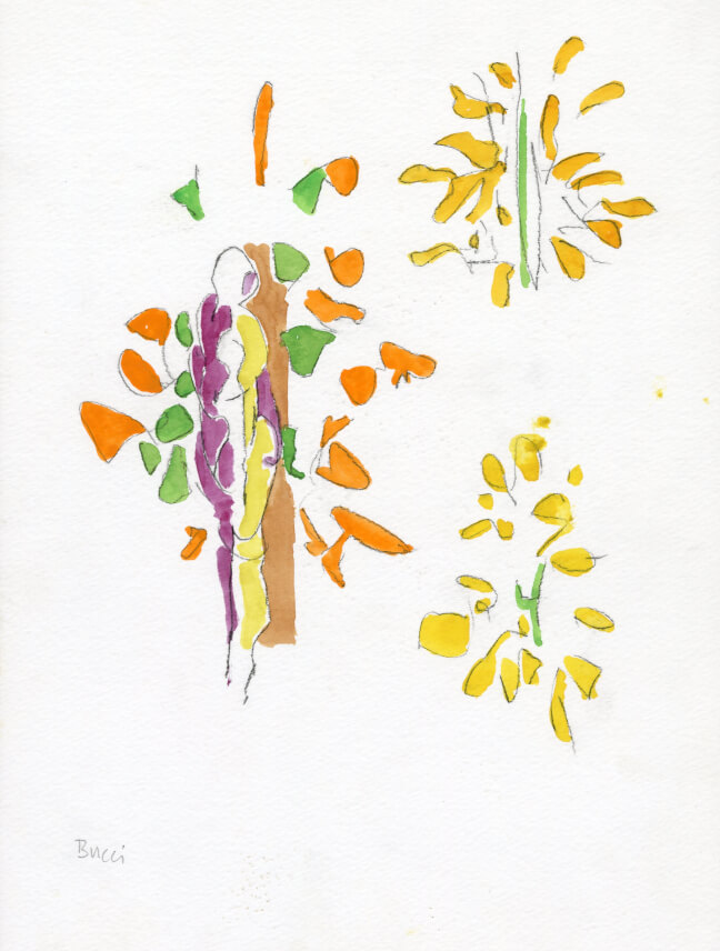 Image of Untitled (D218) Figure with Leaf Clusters 1998