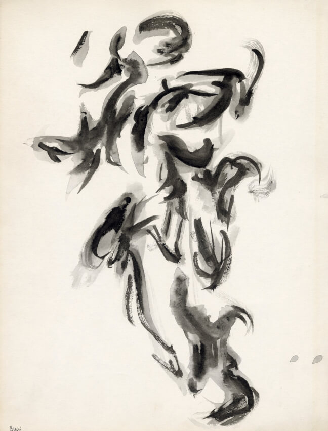 Image of Untitled (D219) Black and White Figure 1950’s
