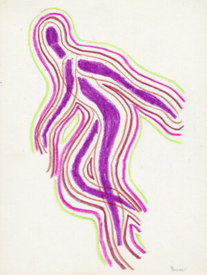 Photo of Untitled (D229) Walking figure 1966 artwork