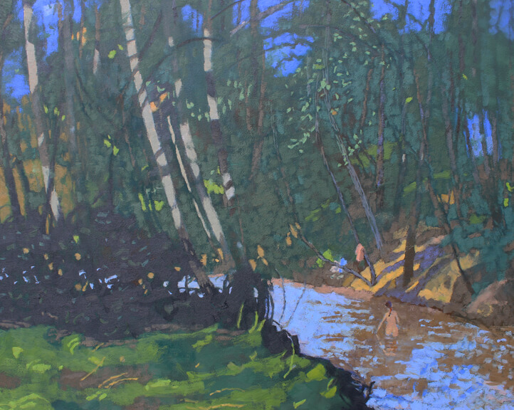 Image of Bather in The Rivanna River