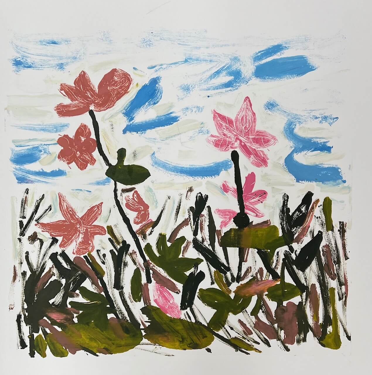 Image of Flowers in a Field