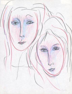 Photo of Untitled (D268) Two Women, November 27, 1966 artwork