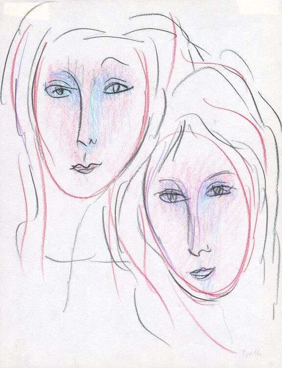 Image of Untitled (D268) Two Women, November 27, 1966