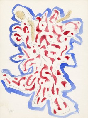 Photo of Untitled (D269) Abstract Fashion Figure, January 26, 1962 artwork