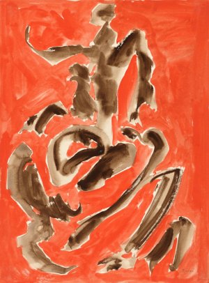Photo of Untitled (D272) Abstract Figure, 1952-56 artwork