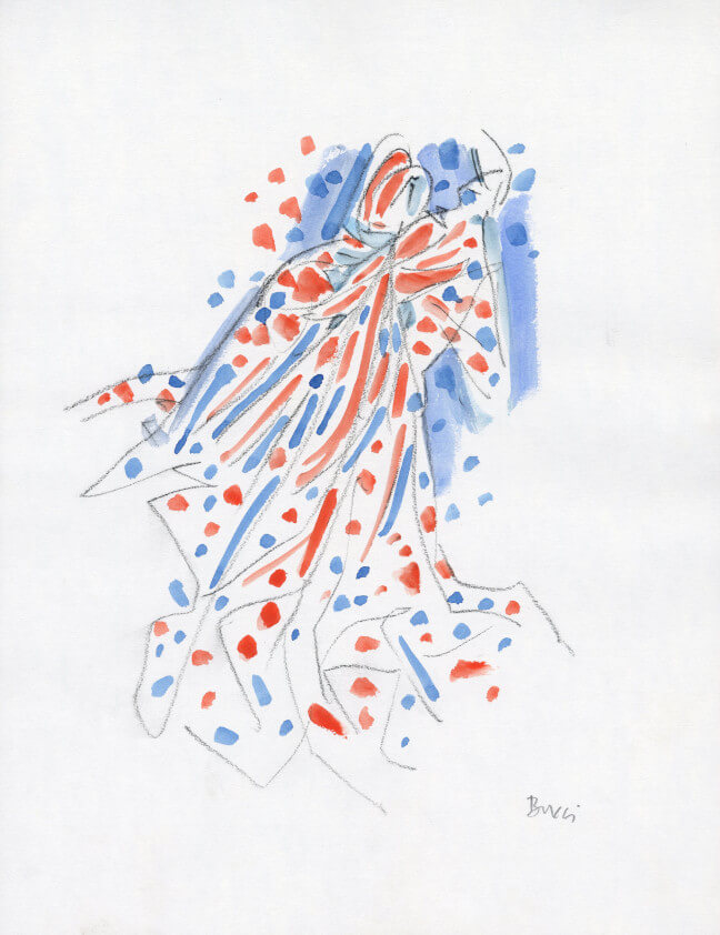 Image of Untitled (D290) Robed Figure, March 30, 1992