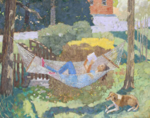 Photo of Kinga in Hammock artwork