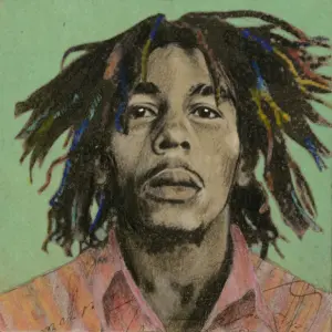 Photo of Bob Marley artwork