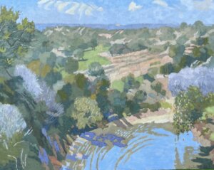 Photo of Colorado River Bend from Barefoot Campground artwork