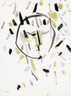 Photo of Untitled (D311) Face 7/4/84 artwork