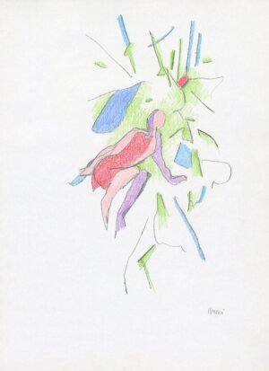 Photo of Untitled (D312) Seated Figure 1/14/89 artwork