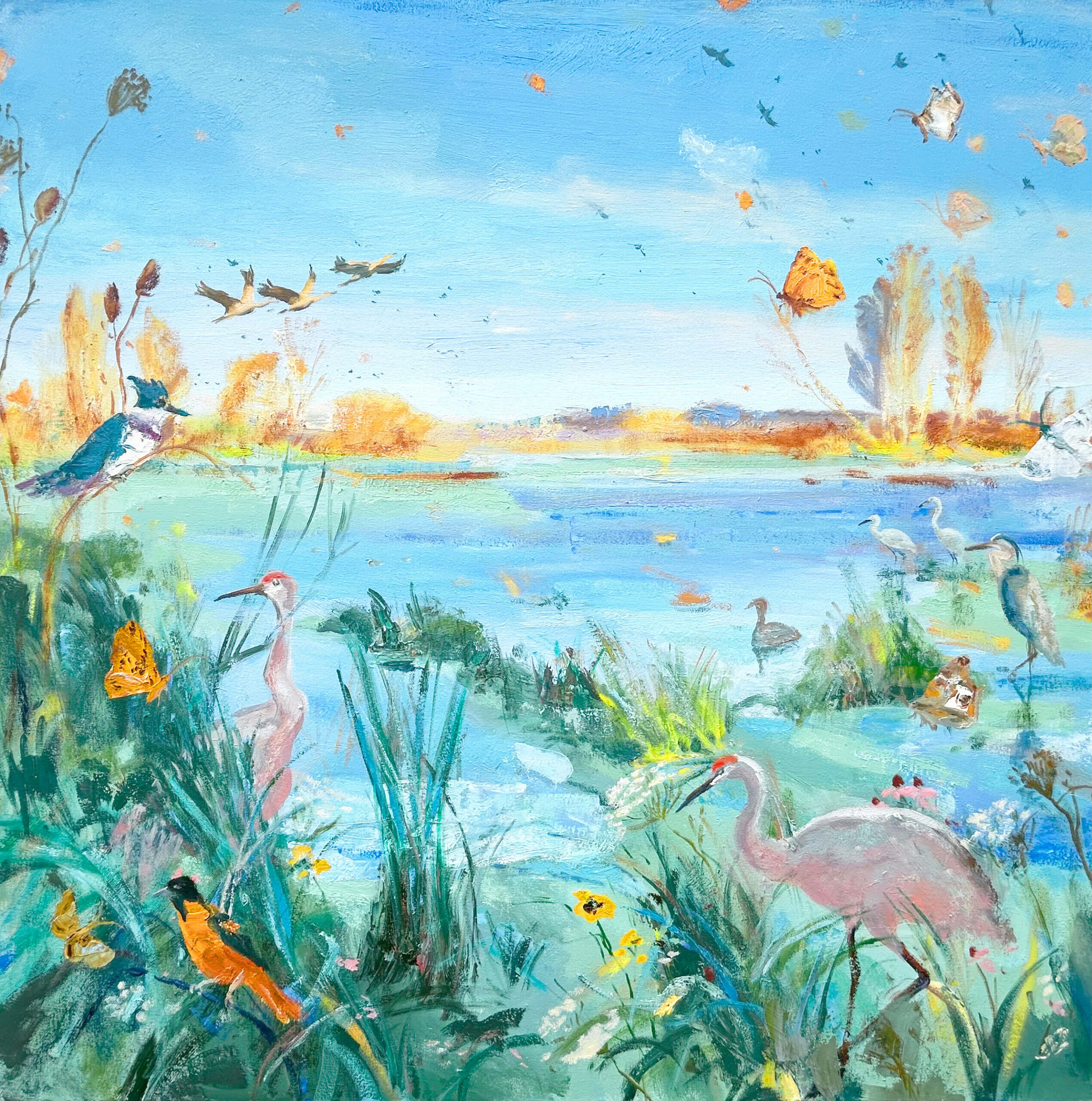Image of The Oriole and the Crane