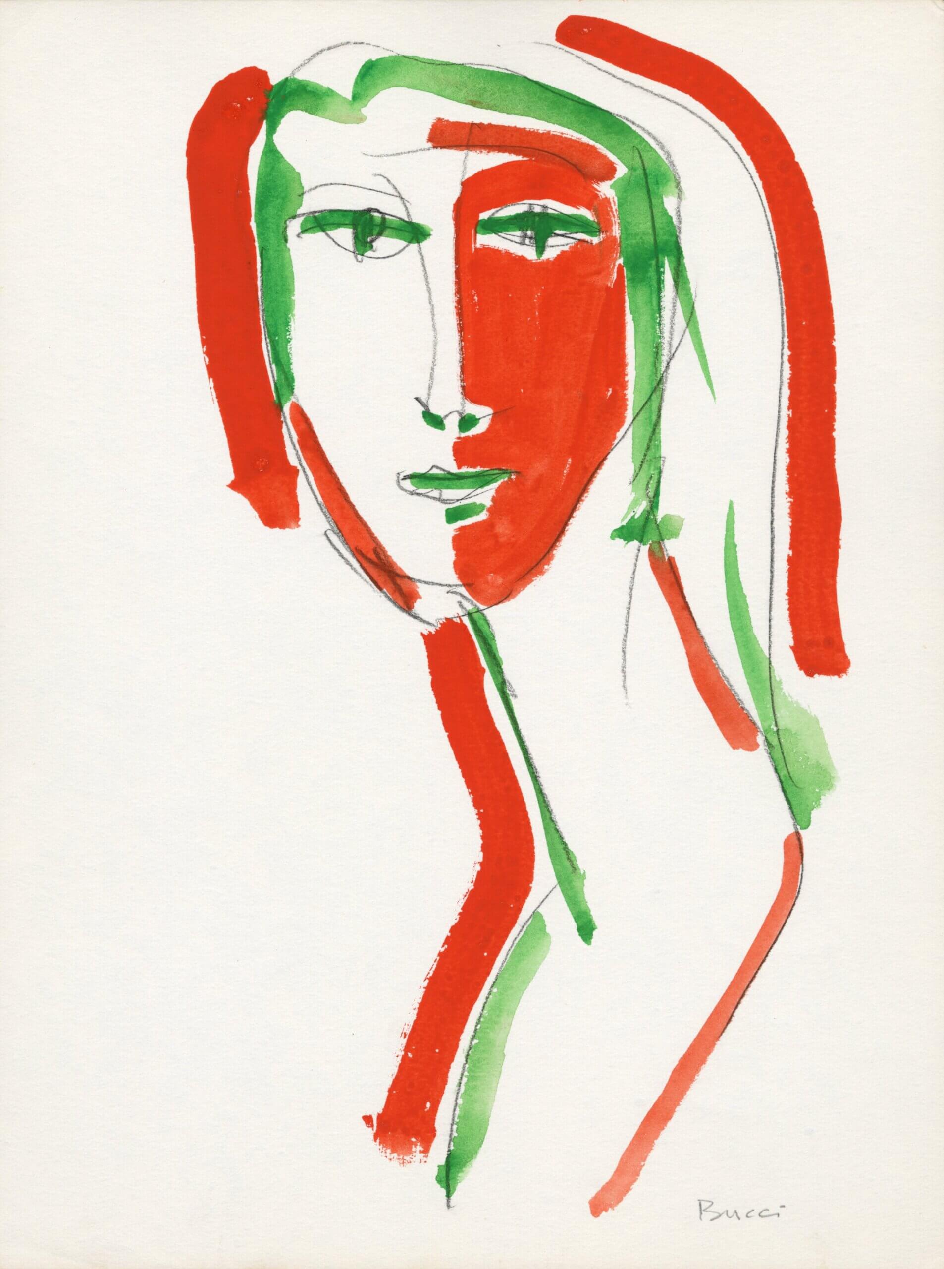 Image of Untitled (D322) Woman’s face July 14, 1967