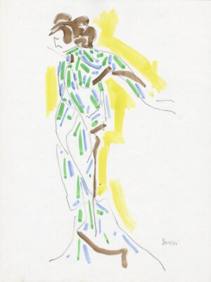 Photo of Untitled (D328) Fashion figure 12/1/85 artwork