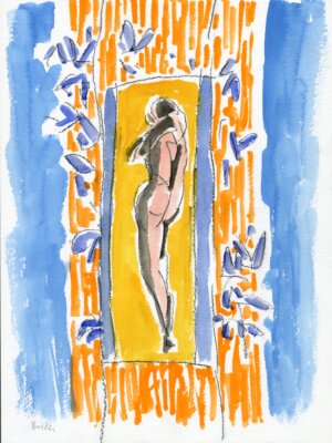 Photo of Untitled (D331) Framed figure 10/29/98 artwork
